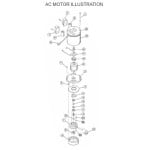 Manual Pacific Steamex AC Motor Parts List Single